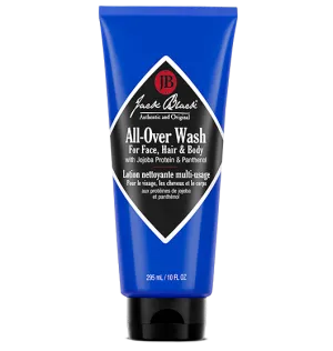 All-Over Wash for Face, Hair & Body with Jojoba Protein & Panthenol (10 oz)