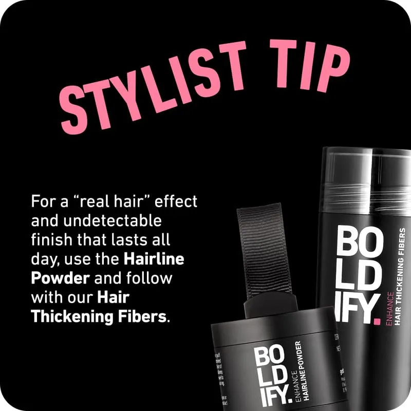 BOLDIFY Hairline Powder - Root Touch Up & Hair Loss Cover Up, Instant Gray Coverage 48-Hour Stain-Proof Hair Color Powder for Women & Men, Hair Fibers and Hair Topper Alternative (Light Blonde)