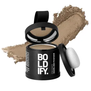 BOLDIFY Hairline Powder - Root Touch Up & Hair Loss Cover Up, Instant Gray Coverage 48-Hour Stain-Proof Hair Color Powder for Women & Men, Hair Fibers and Hair Topper Alternative (Medium Blonde)