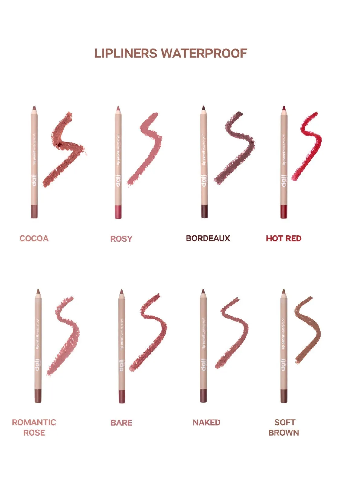 Dali Cosmetics Waterproof Lip Liners