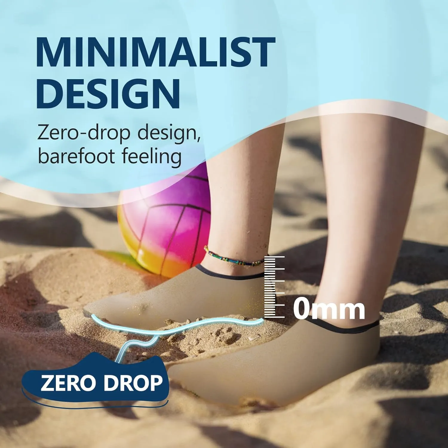 JACKSHIBO Water Shoes for Women Men Swim Shoes Water Socks for Cruise Essentials Swimming Aqua Beach Pool Yoga Surf