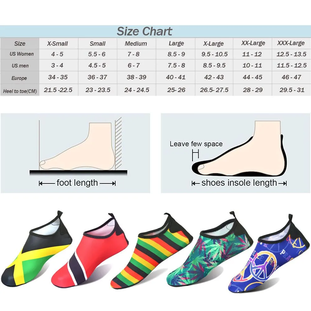 Jamaica Flag Rasta Unisex Water Shoes