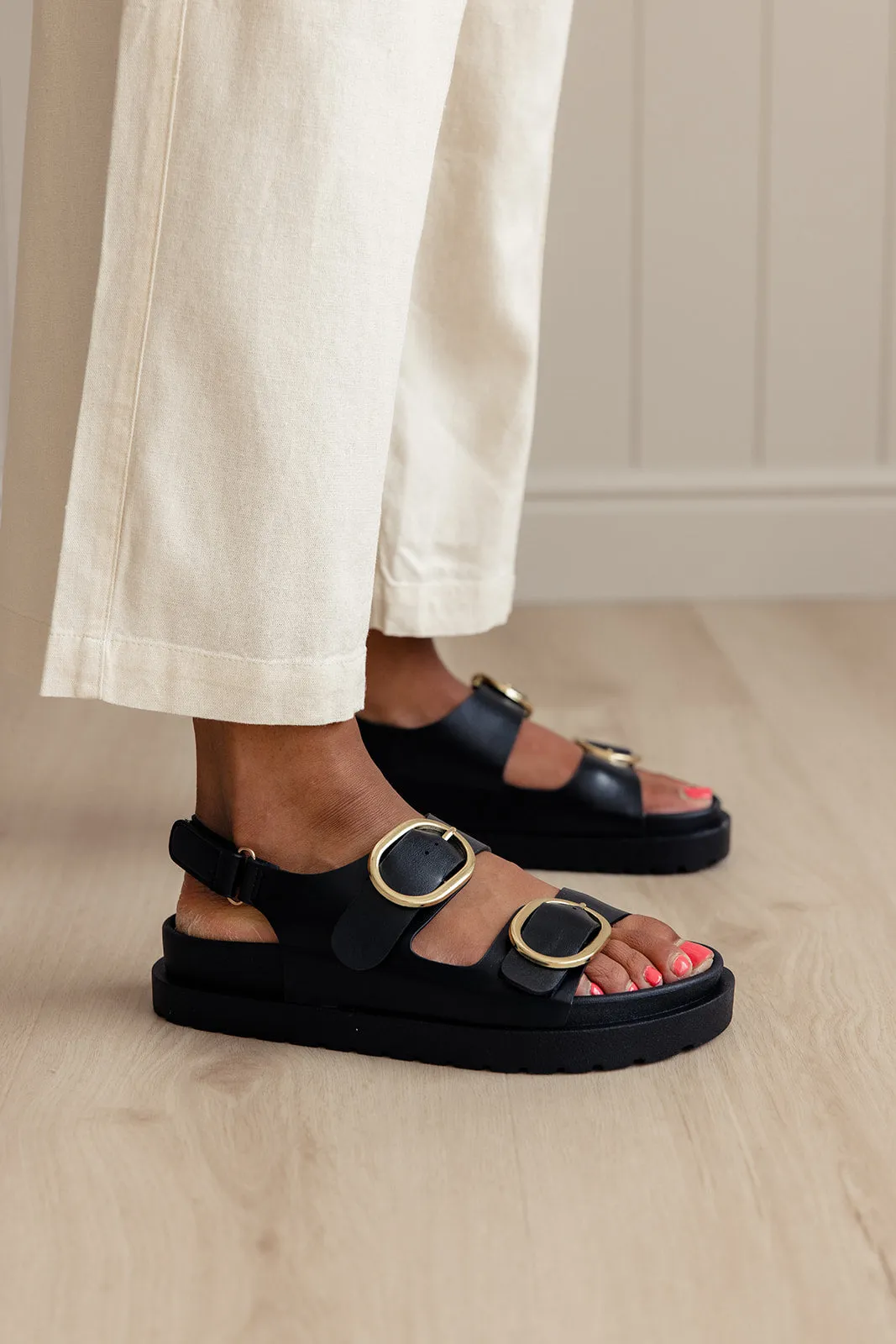 Jona Buckle Sandals