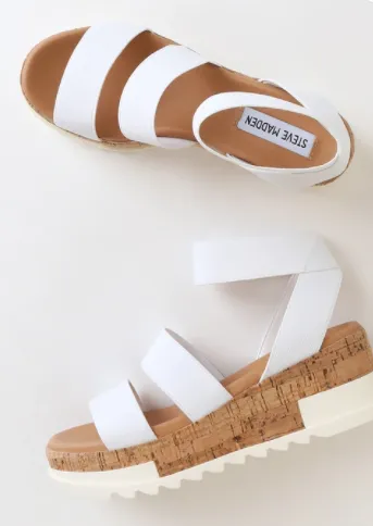 Steve Madden Bandi Sandals | White